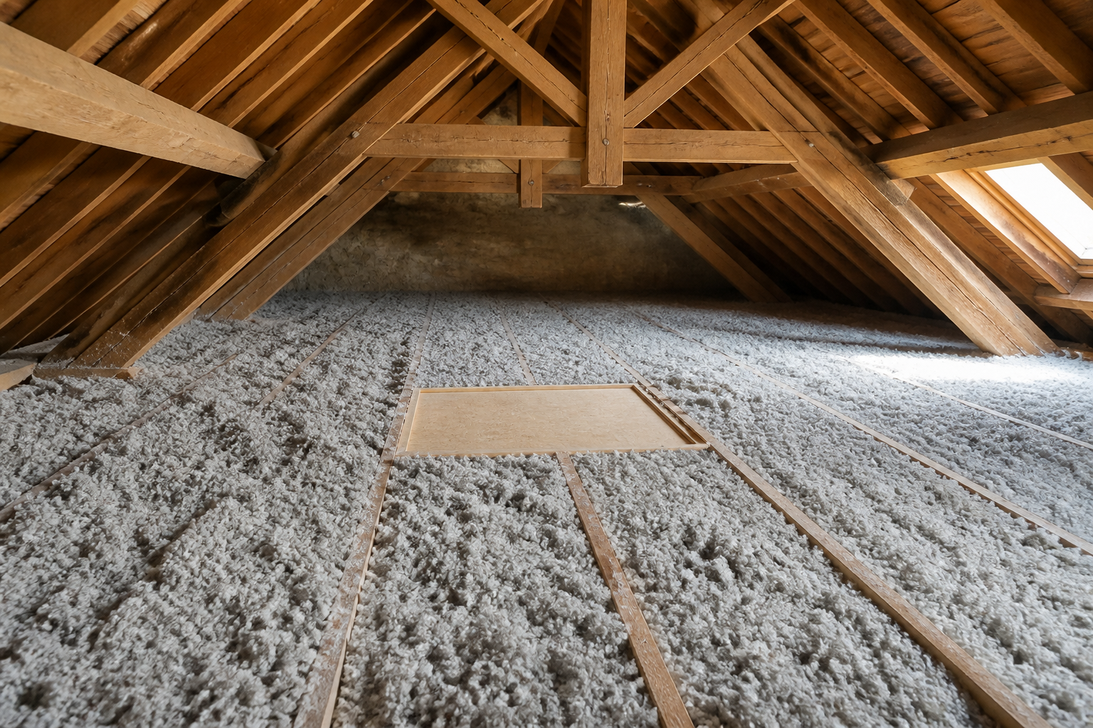 Visuel isolation des combles pour logement à Vauréal - DDH RGE