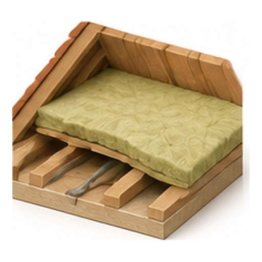 Illustration 3D : contrôle du support et des réseaux sous un isolant.