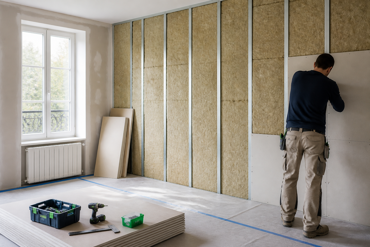 Isolation mur interieur : préparer les travaux pour votre maison à Rosny-sur-Seine